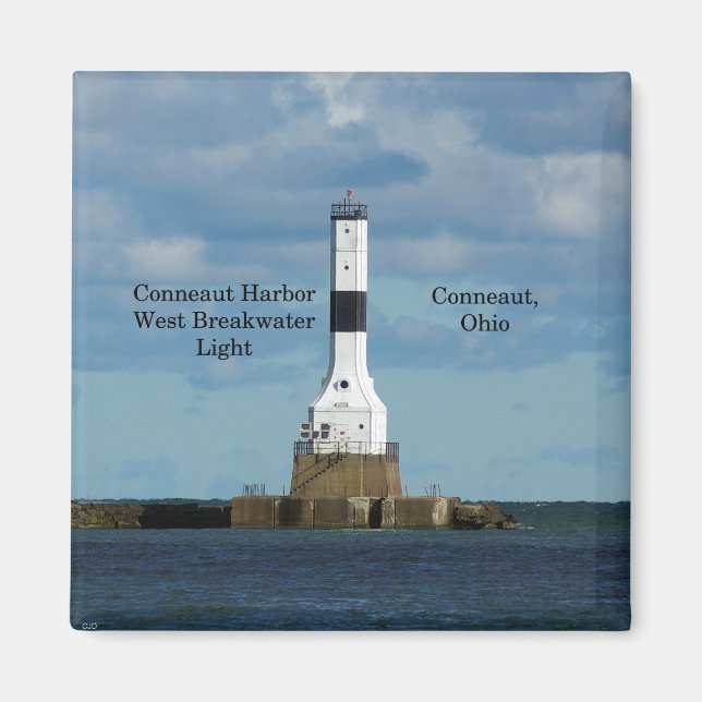 Conneaut Harbour West Breakwater Light Magnet (Vorne)
