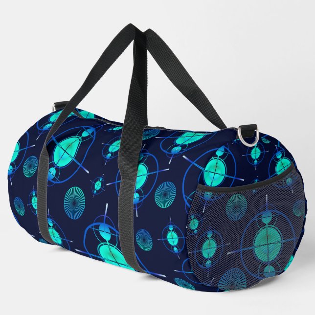 Connected Minds Pattern 2 Duffle Bag (Rechte Ecke)