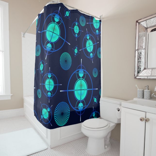 Connected Minds Pattern 2 Duschvorhang (Beispiel)