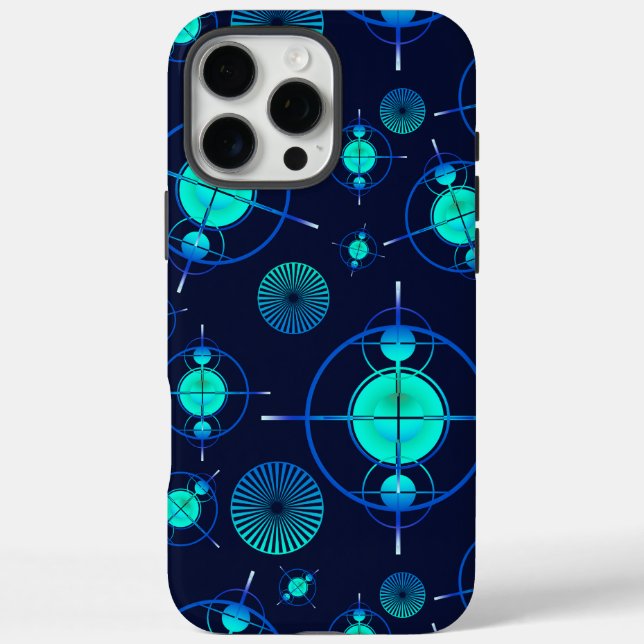 Connected Minds Pattern 2 iPhone 16 Pro Max Hülle (Rückseite)