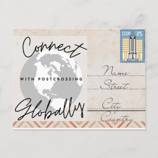 Connecter une carte postale globale