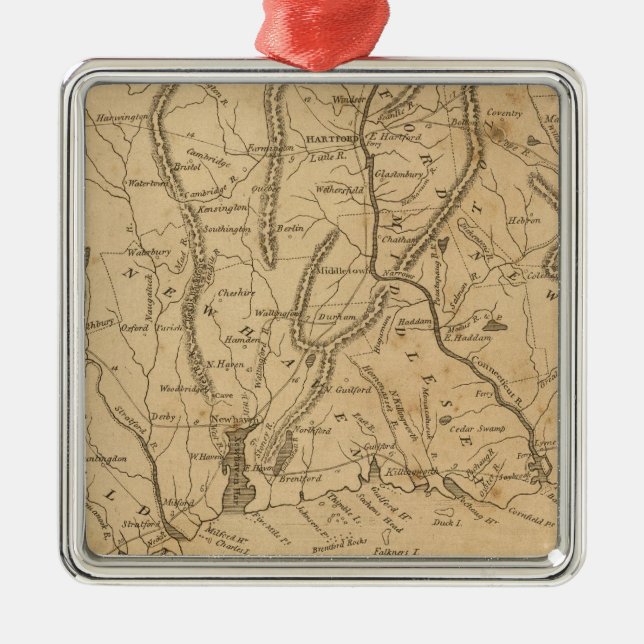 Connecticut 12 ornament aus metall (Vorne)