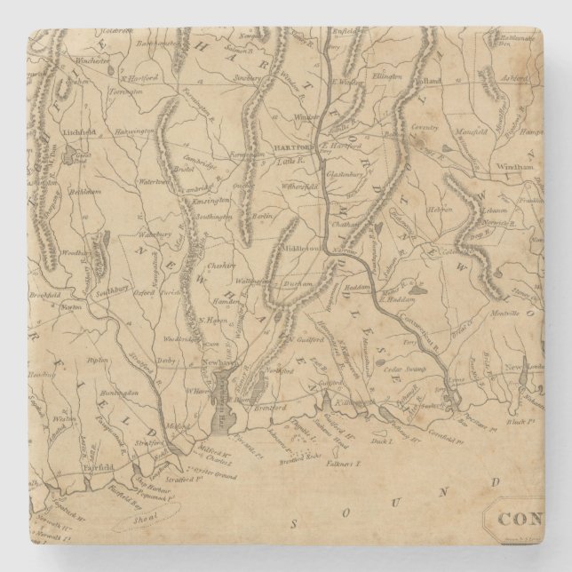 Connecticut 12 steinuntersetzer (Vorderseite)