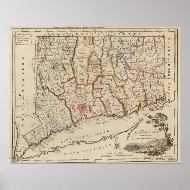 Connecticut 4 poster (Vorne)