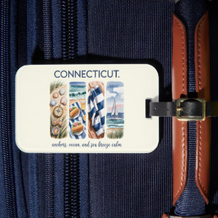 Connecticut - Anker, Ozean und Meeresbrise Gepäckanhänger