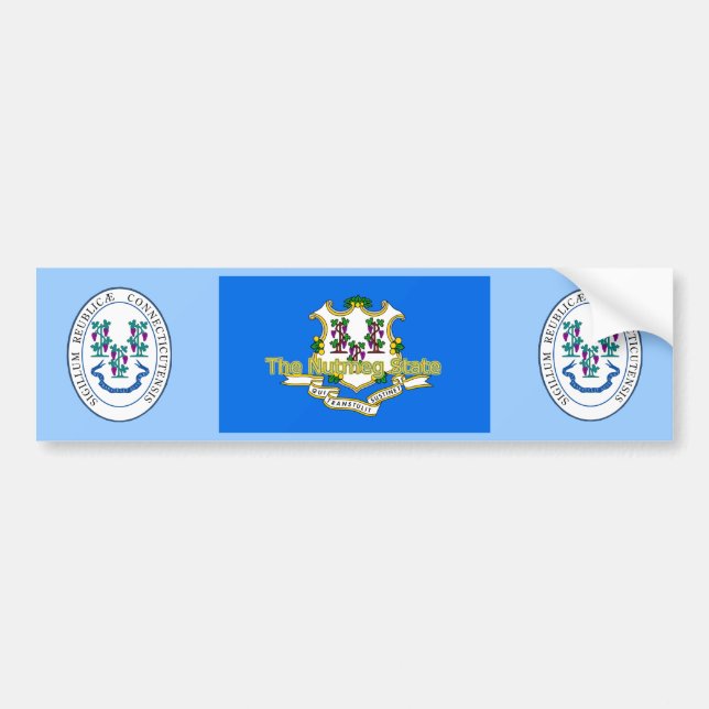 Connecticut-Autoaufkleber Autoaufkleber (Vorne)