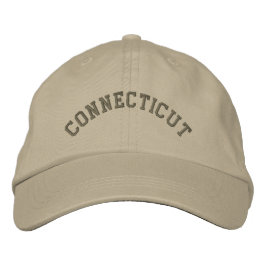 Connecticut bestickte Basispackung Mocha Bestickte Baseballkappe