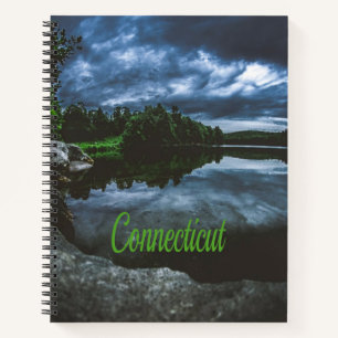 Connecticut Beutiful Lake Trees Notizbuch
