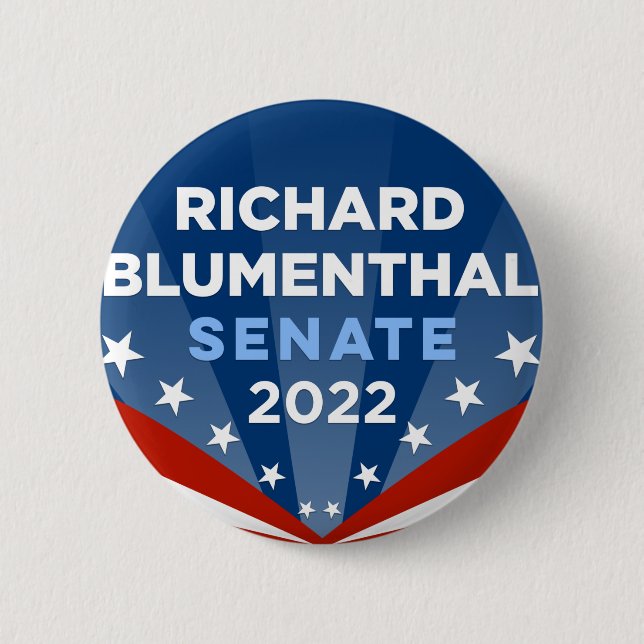 Connecticut Blumenthal für Senat 2022 Button (Vorderseite)