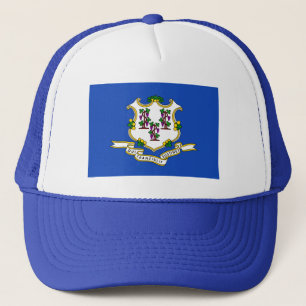 Connecticut Flag Hat Truckerkappe