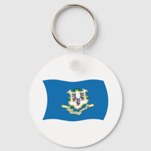Connecticut-Flag-Schlüsselanhänger Schlüsselanhänger