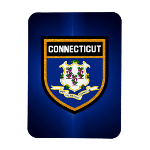 Connecticut-Flagge Magnet