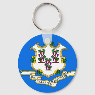 Connecticut-Flagge Schlüsselanhänger