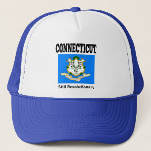 Connecticut-Flagge und Motto Truckerkappe