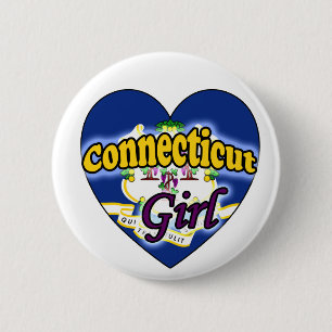 Connecticut Girl Button