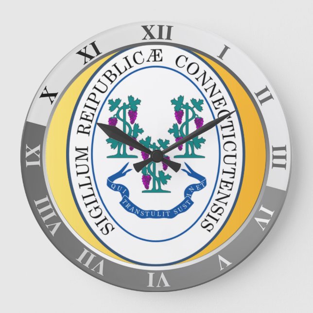 Connecticut Große Wanduhr (Vorderseite)