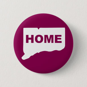 Connecticut-Heimat-Schaltfläche Abzeichen Pin Button