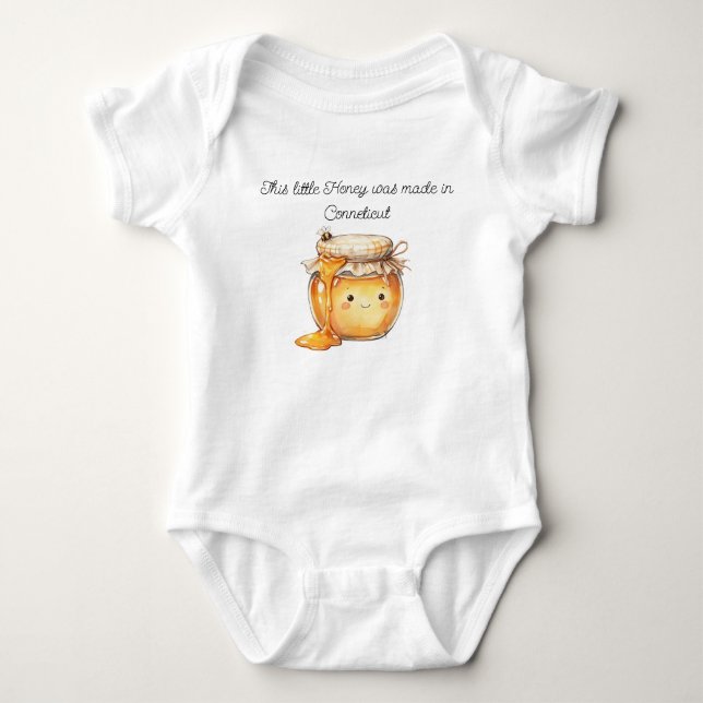 Connecticut Honey Baby Romper Strampler (Vorderseite)