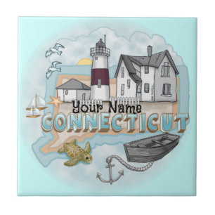 Connecticut Leuchtturm Kachel