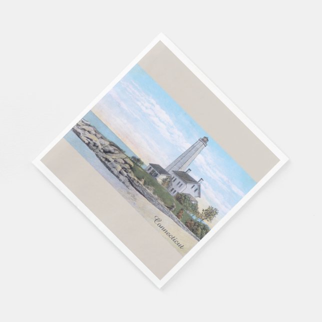Connecticut Lighthouse Serviette (Ecke)