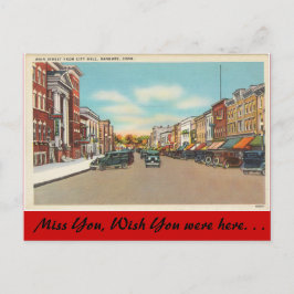 Connecticut, Main Street, Danbury Postkarte