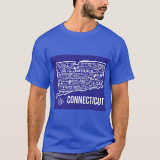 Connecticut Map 2 T-Shirt