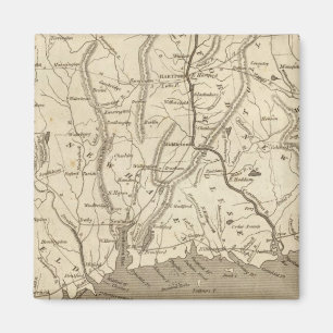 Connecticut Map von Arrowsmith Magnet