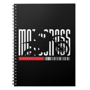 Connecticut Motocross Motorrad-Silhouette Notizblock