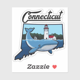 Connecticut-Ozean Aufkleber
