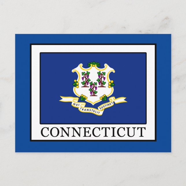 Connecticut Postkarte (Vorderseite)