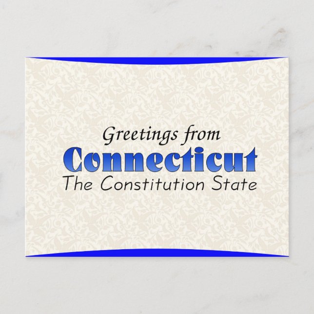 Connecticut Postkarte (Vorderseite)