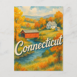 Connecticut Postkarte