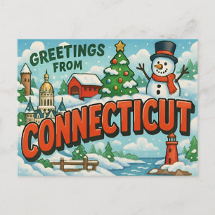 CONNECTICUT Postkarte
