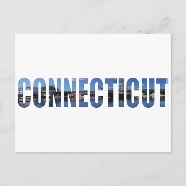 Connecticut Postkarte (Vorderseite)