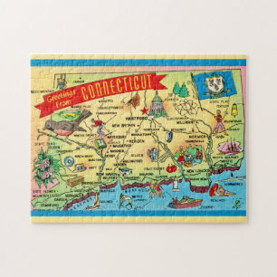 Connecticut Postkartenkarte 11x14