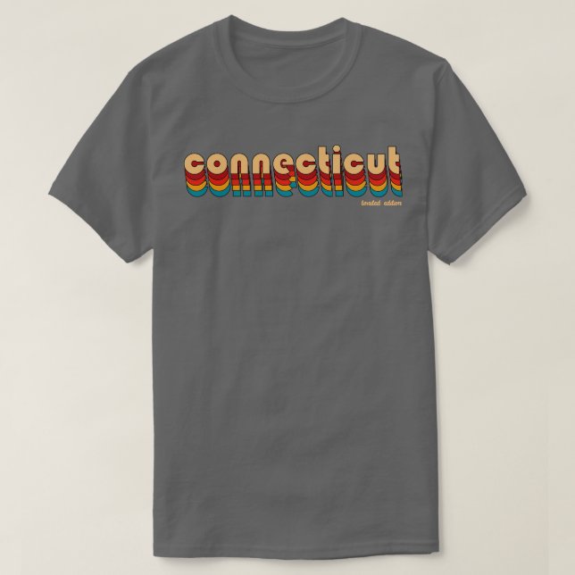 Connecticut-Retro T-Shirt (Design vorne)
