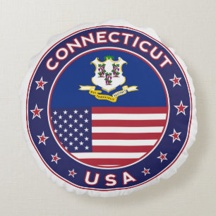 Connecticut Rundes Kissen