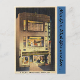 Connecticut, S. Max & Co. Postkarte