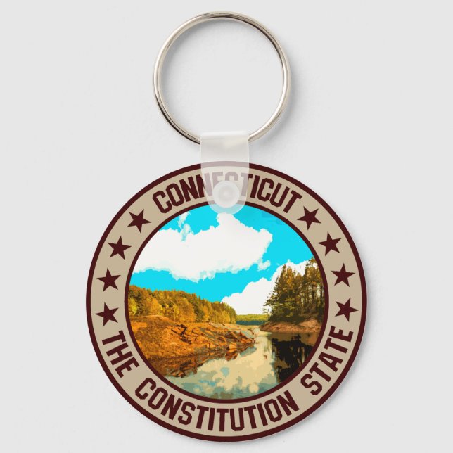 Connecticut Schlüsselanhänger (Vorderseite)