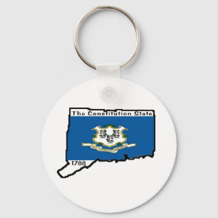 Connecticut-Schlüsselanhänger Schlüsselanhänger