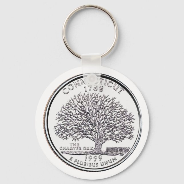 Connecticut Staat Quarter Schlüsselanhänger (Vorderseite)