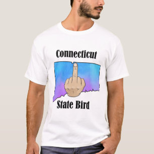 Connecticut Staat Vogel T - Shirt Mittelfinger