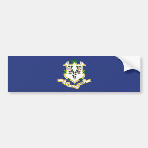 Connecticut‑Staatsflagge Autoaufkleber