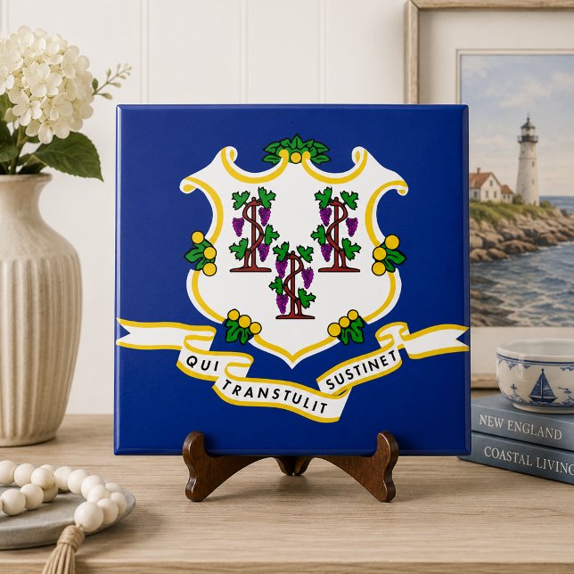 Connecticut Staatsflagge Fliese (Von Creator hochgeladen)