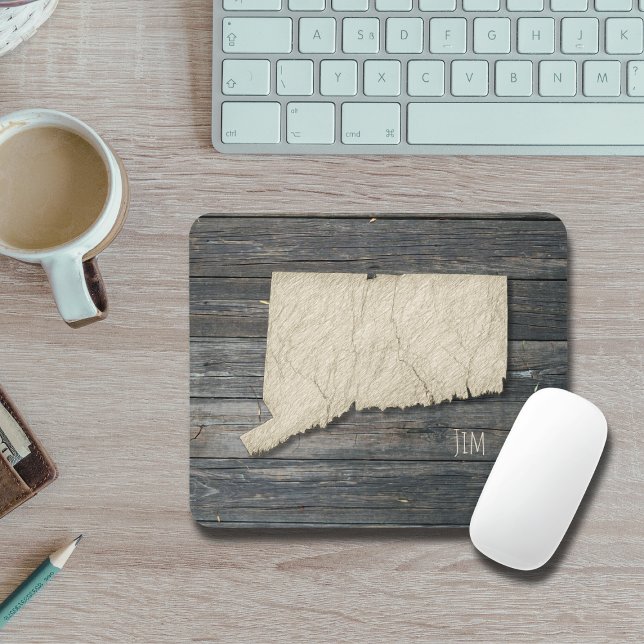 Connecticut State Outline Mouse Pad | Office Decor Mousepad (Personlize your office with this Connecticut mousepad!)
