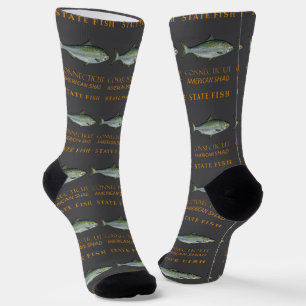 Connecticut Territory Fische den Amerikanischen Ma Socken