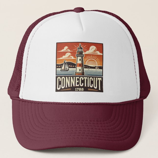 Connecticut Truckerkappe (Vorderseite)