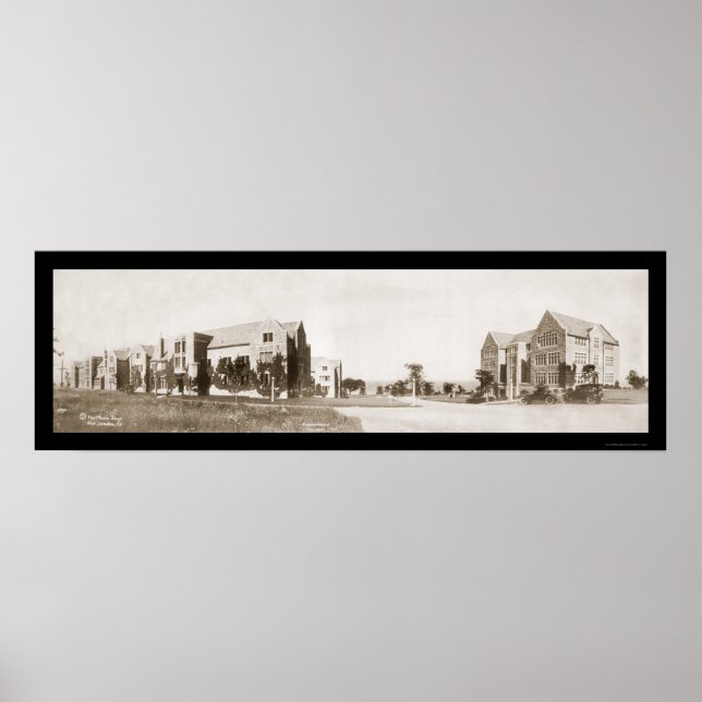 Connecticut Uni Foto 1920 Poster (Vorne)