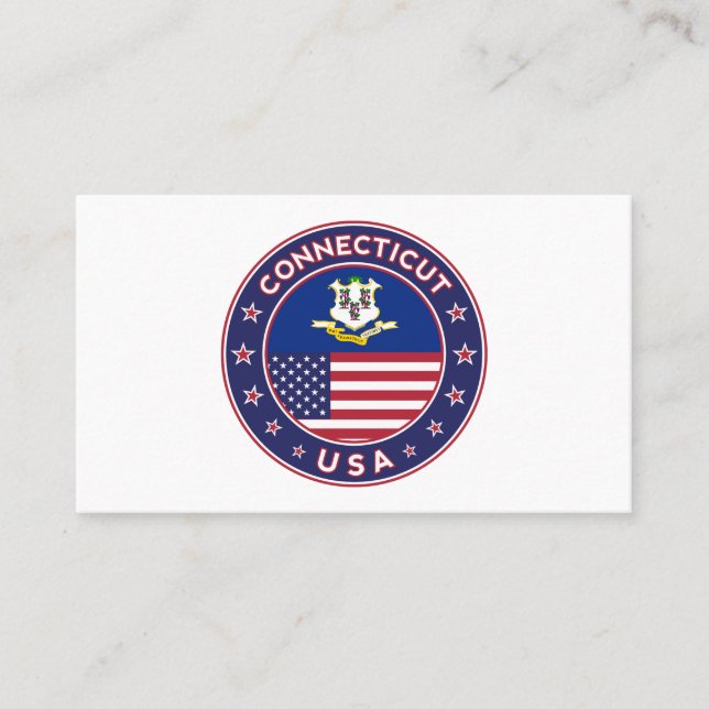 Connecticut Visitenkarte (Vorderseite)