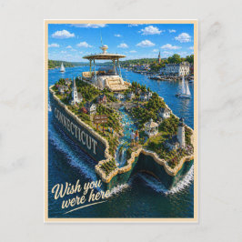 Connecticut | Wish You Were Here | State-Serie Postkarte